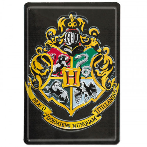 Harry Potter - Geprägtes Blechschild - Hogwarts