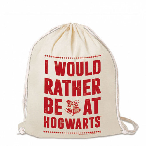 Harry Potter - Stoffbeutel - I would rather be at Hogwarts