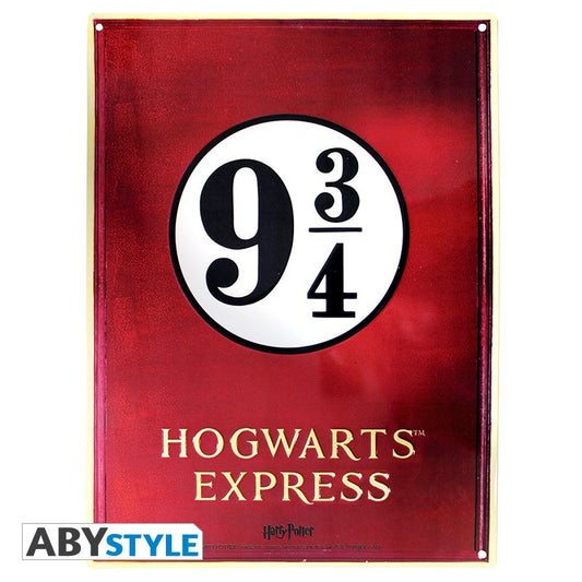Harry Potter - Blechschild - Platform 9 3/4 (28 x 38 cm)