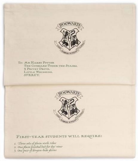 Harry Potter - Geschirrtuch 2er Set - Hogwarts Aufnahmebrief