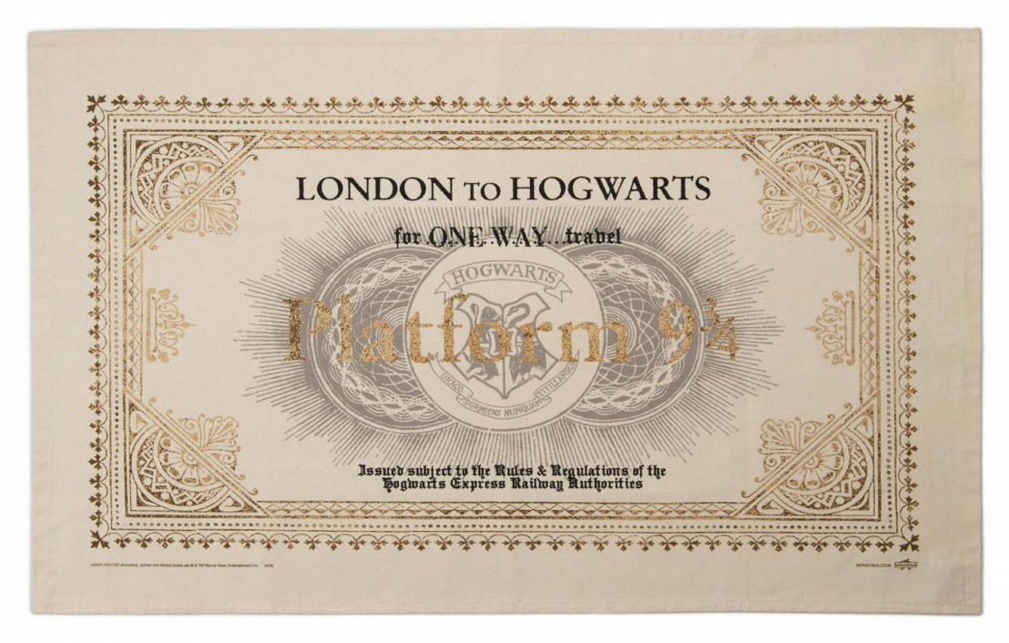 Harry Potter - Geschirrtuch - Hogwarts Express Ticket