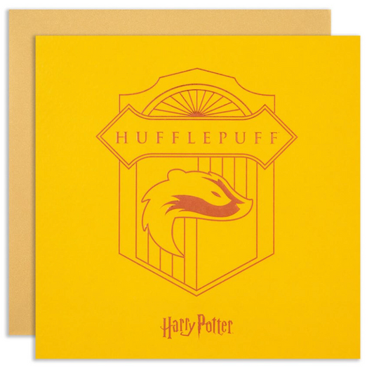 Harry Potter - Grußkarte - Hufflepuff