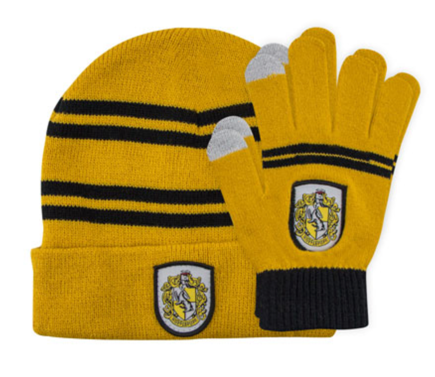 Harry Potter - Hufflepuff - Mütze und Handschuhe Set