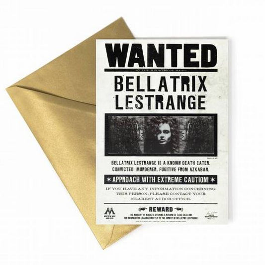 Harry Potter - Grußkarte - WANTED Bellatrix Lestrange