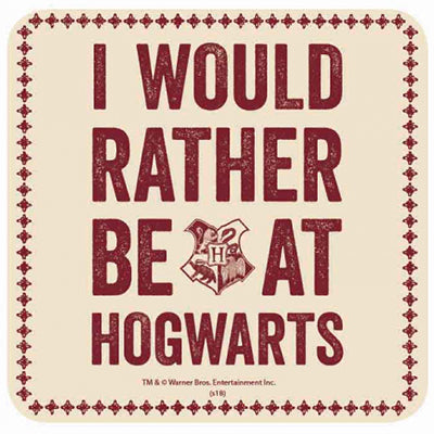 Harry Potter - Untersetzer - I Would Rather Be At Hogwarts