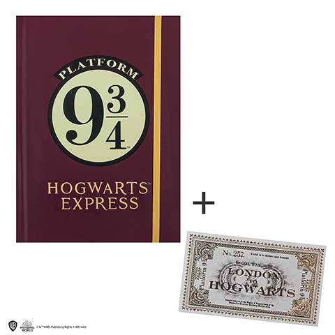 Harry Potter - Notizbuch - Platform 9 3/4 inkl. Lesezeichen