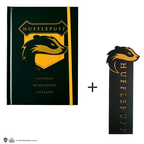 Harry Potter - Notizbuch - Hufflepuff inkl. Lesezeichen