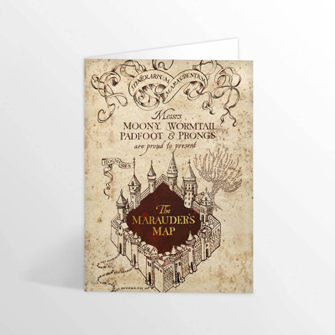Harry Potter - Grußkarte - Karte des Rumtreibers