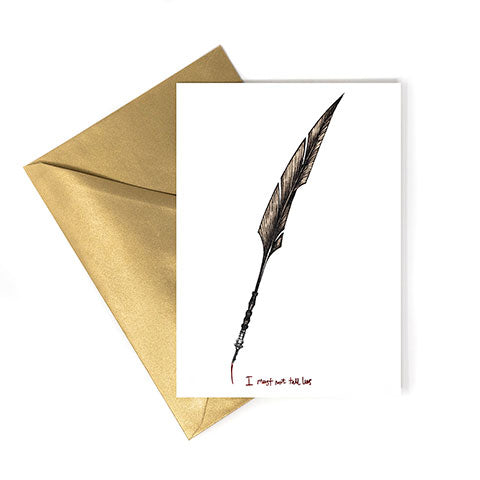 Harry Potter - Grußkarte - I must not tell lies