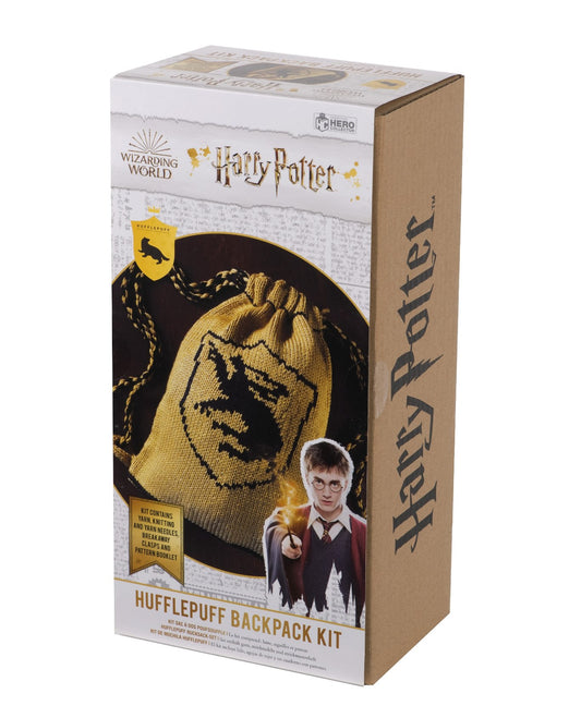 Harry Potter - Strick-Set - Hufflepuff Kordelzugbeutel