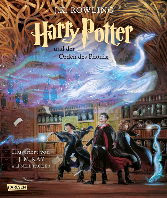 Harry Potter - Band 5 - Harry Potter und der Orden des Phönix (farbig illustrierte Schmuckausgabe) - Hardcover