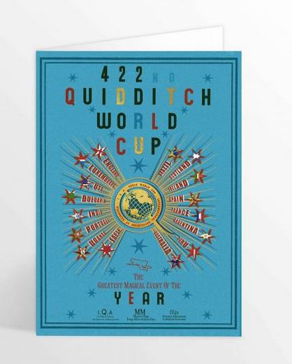 Harry Potter - Grußkarte - Quidditch Ticket