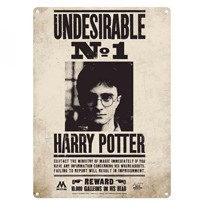 Harry Potter - Blechschild - Undesirable No. 1 (15 x 21 cm)