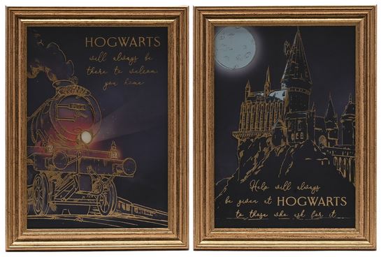 Harry Potter - Wandbilder Set - Hogwarts und Hogwarts Express