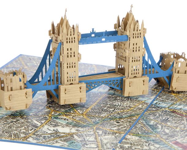 3D Pop-Up Karte - Tower Bridge