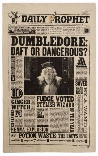 Harry Potter - Geschirrtuch - Dumbledore Daft or Dangerous?