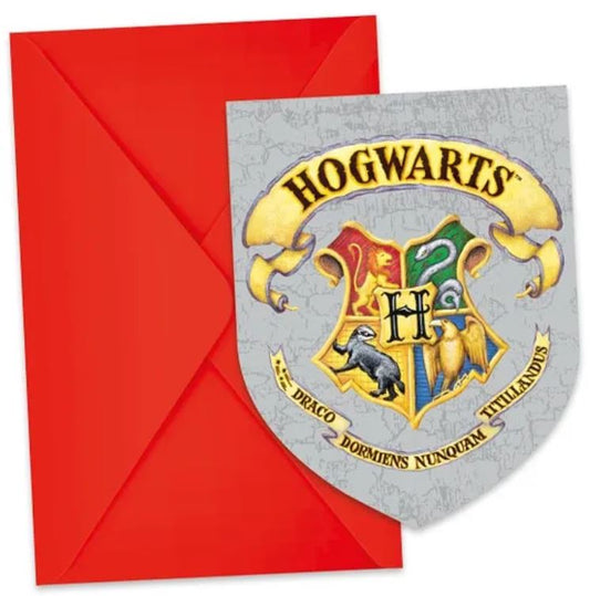 Harry Potter - Party Einladungskarten - Hogwarts