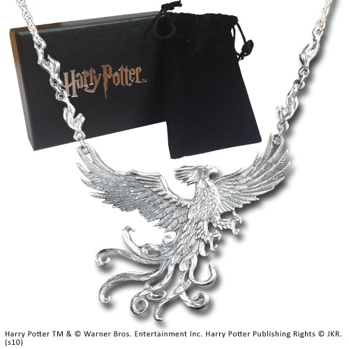 Harry Potter - Halskette mit Fawkes der Phönix - 925 Sterling Silber