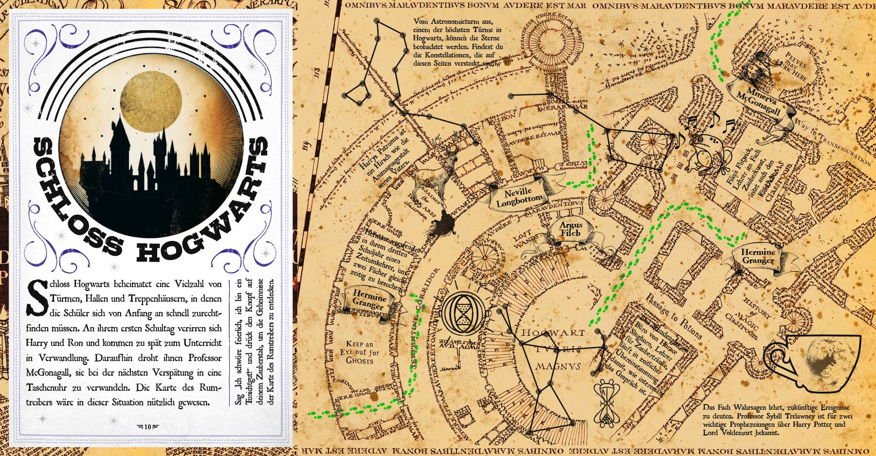 Harry Potter - Die Karte des Rumtreibers - eine Reise durch Hogwarts