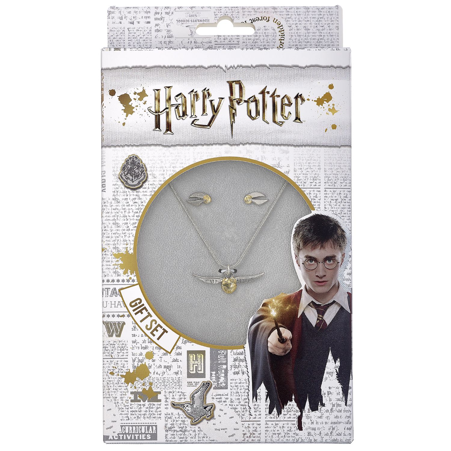 Harry Potter - Halskette und Ohrringe - Goldener Schnatz