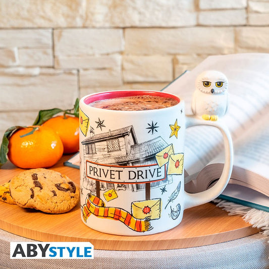 Harry Potter - 3D Tasse - Hedwig & Private Drive