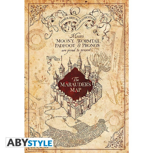 Harry Potter - Poster - Karte des Rumtreibers (91,5 x 61 cm)