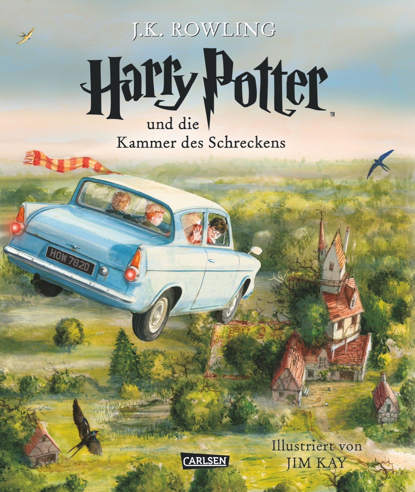 Harry Potter - Band 2 - Harry Potter und die Kammer des Schreckens (farbig illustrierte Schmuckausgabe) - Hardcover