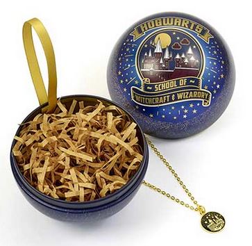 Harry Potter - Christmas bauble School of witchcraft - Hogwarts necklace