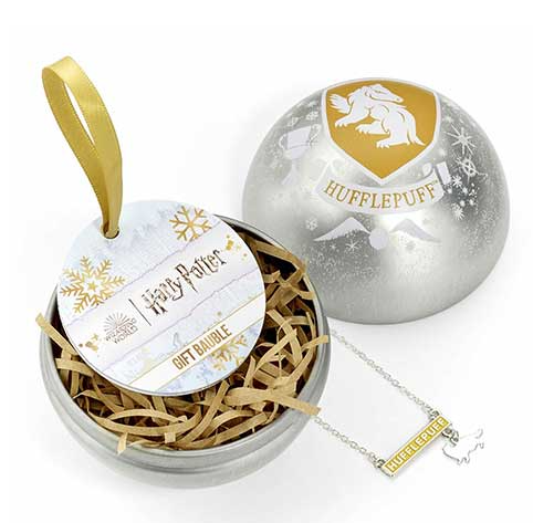 Harry Potter - Hufflepuff Weihnachtskugel  inkl. Halskette
