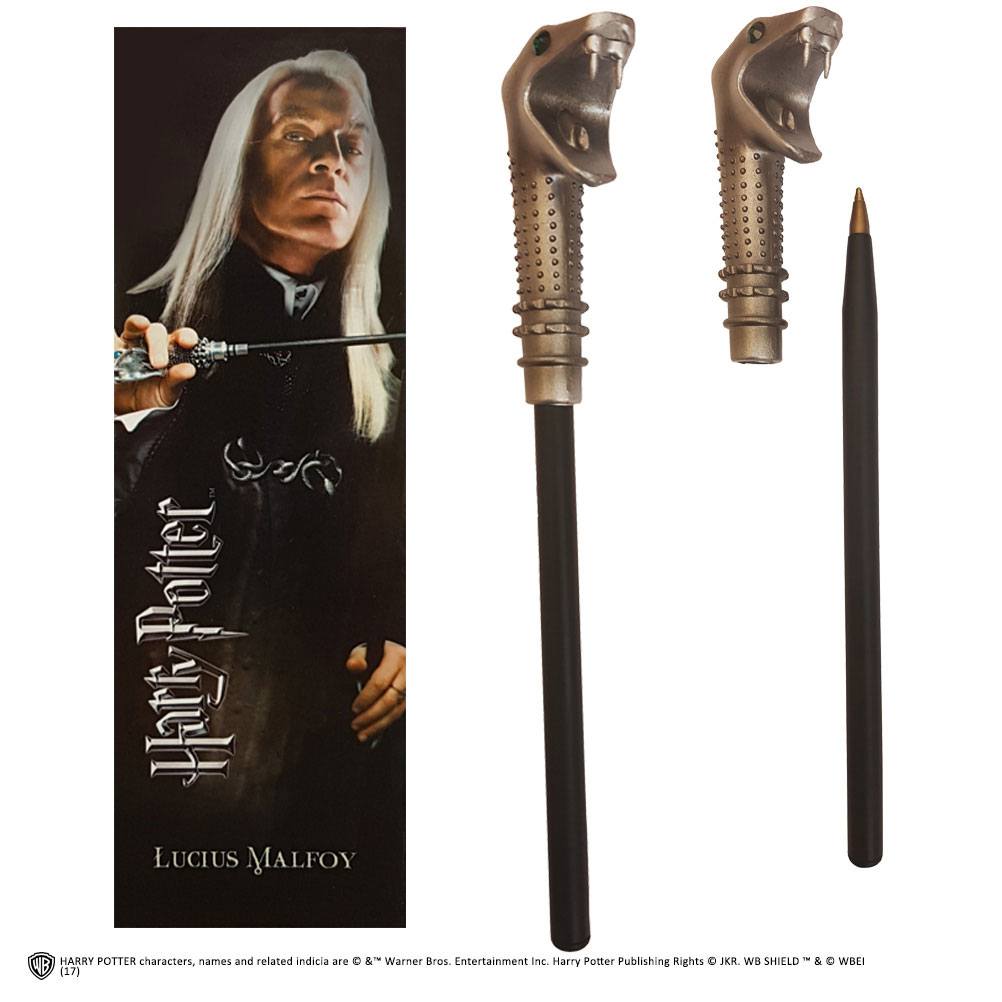 Harry Potter - Lucius Malfoy Zauberstabstift und Lesezeichen