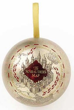 Harry Potter - "Christmas bauble Marauder’s map" Weihnachtskugel inkl.Pin