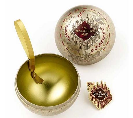 Harry Potter - "Christmas bauble Marauder’s map" Weihnachtskugel inkl.Pin