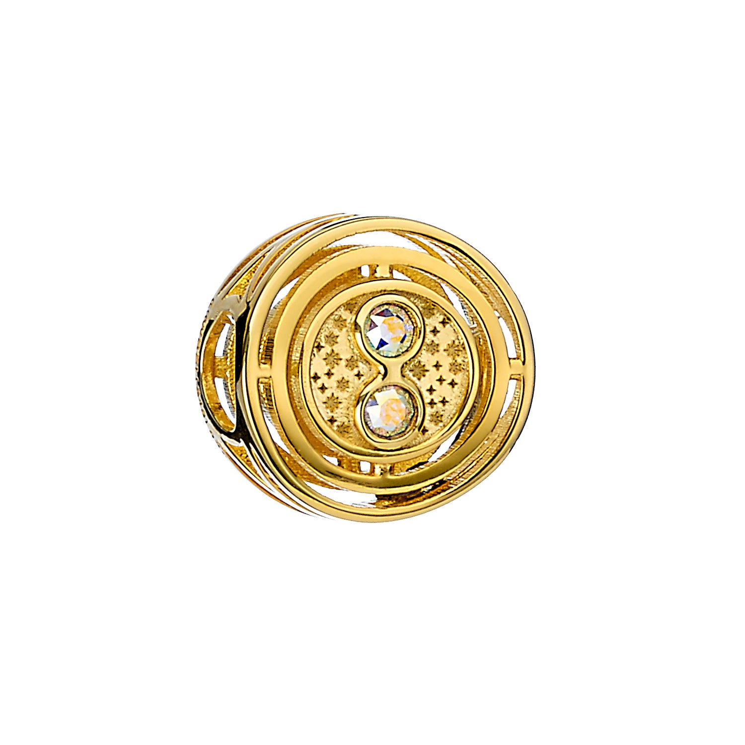 Harry Potter - Kristall-Kollektion - Zeitumkehrer Charm Gold