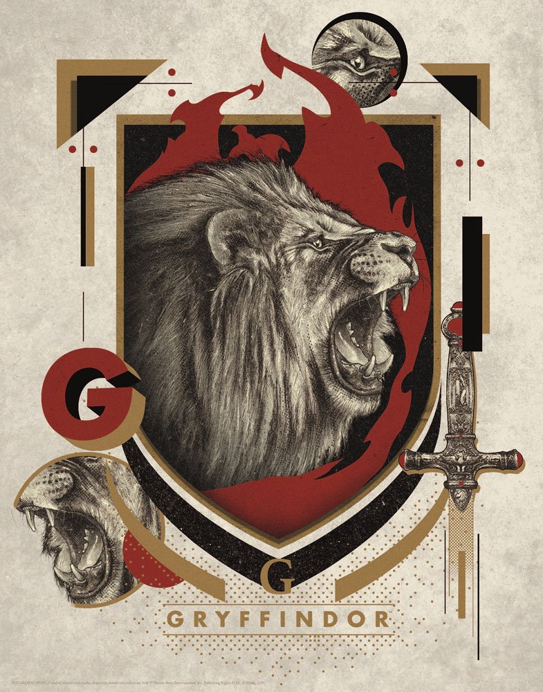 Harry Potter - Kunstdruck - Gryffindor (36 x 28 cm)