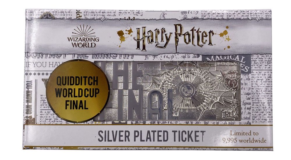 Harry Potter - Quidditch World Cup Ticket (versilbert) - Limited Edition