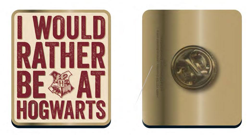 Harry Potter - Ansteck-Button - I would rather be at Hogwarts