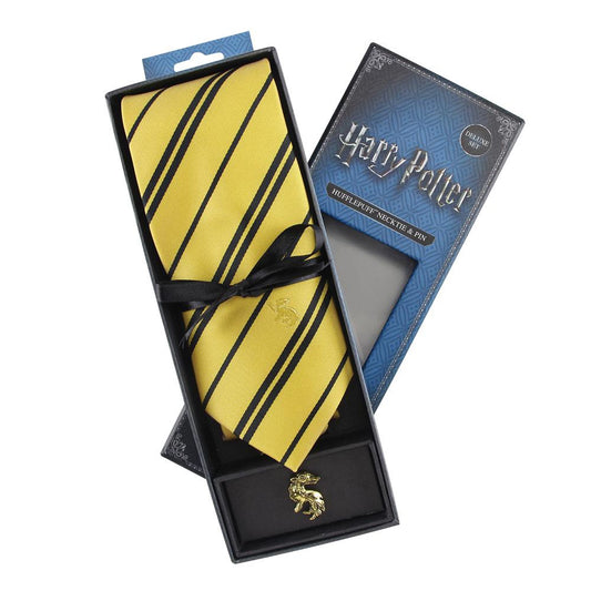 Harry Potter - Krawatte & Ansteck-Pin Deluxe Box - Hufflepuff